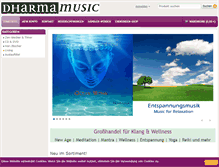 Tablet Screenshot of dharma-music.com